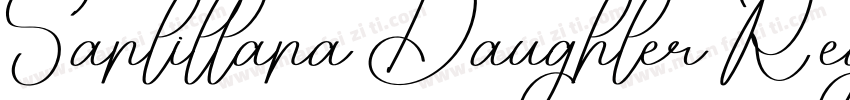 Santillana Daughter Regular字体转换